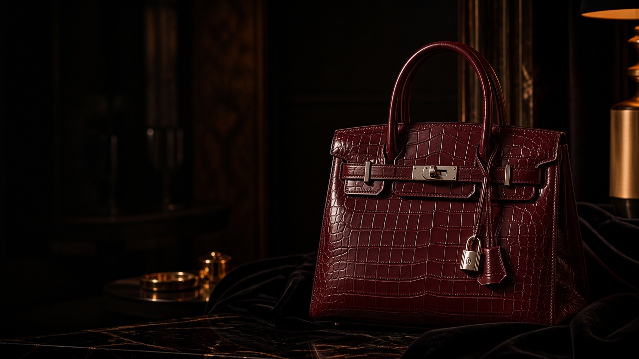 Luxury leather handbag — OLKATE